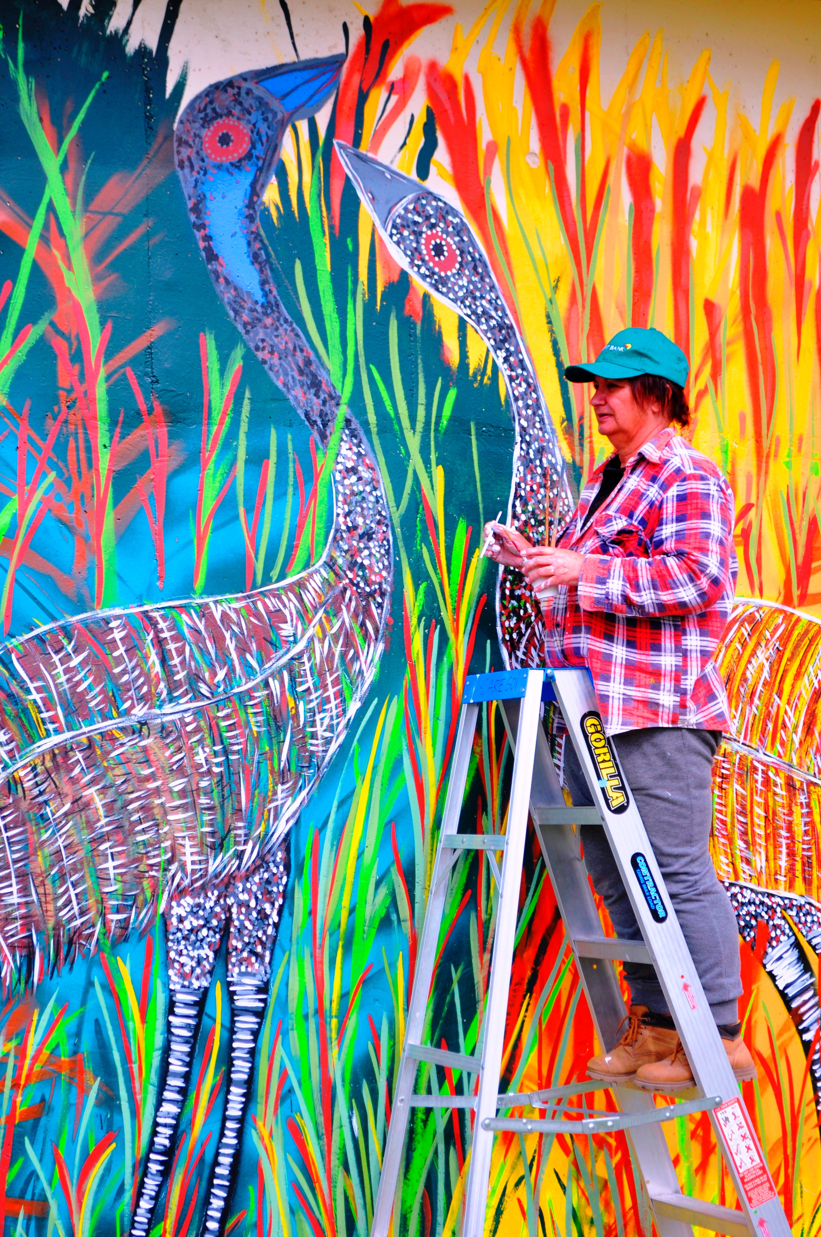 Emu totem. Art work by Bigambul woman Cheryl Moggs