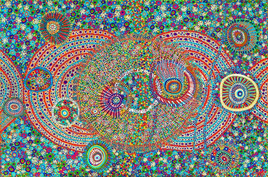 Art work by Bigambul woman Cheryl Moggs